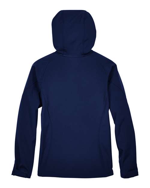 North End Women's Prospect Two-Layer Fleece Bonded Soft Shell Hooded Jacket - Image 5