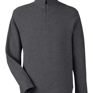 Alternative view of North End Men's Spirit Textured Quarter-Zip Pullover