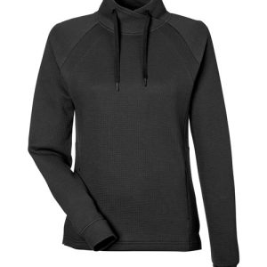Alternative view of North End Women's Rhythm Waffle Cross-Neck Pullover