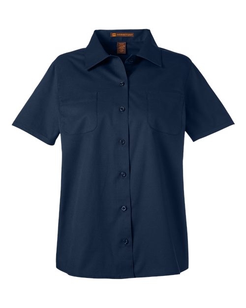 Harriton Women's Advantage IL Short Sleeve Dress Shirt - Image 4