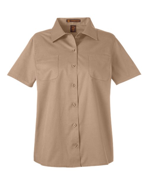 Harriton Women's Advantage IL Short Sleeve Dress Shirt - Image 5