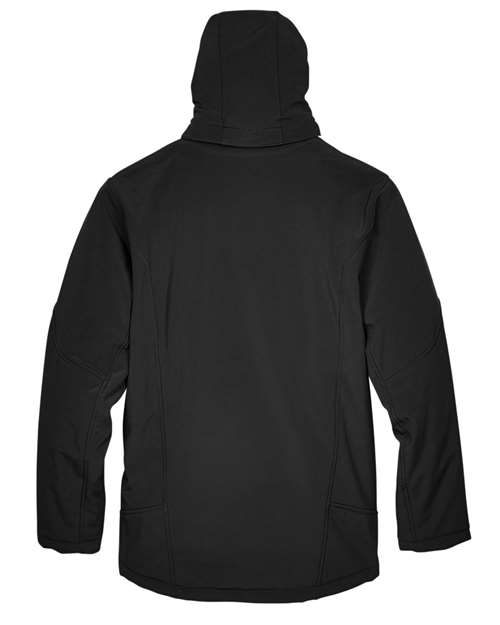North End Men's Glacier Insulated Three-Layer Fleece Soft Shell Hood Jacket with Detachable Hood - Image 4