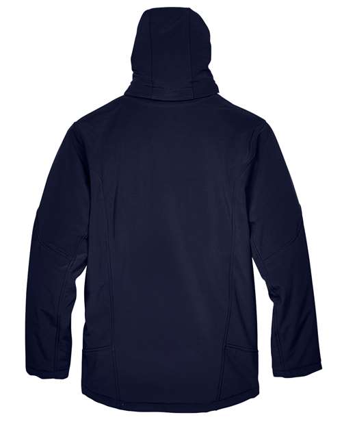 North End Men's Glacier Insulated Three-Layer Fleece Soft Shell Hood Jacket with Detachable Hood - Image 5
