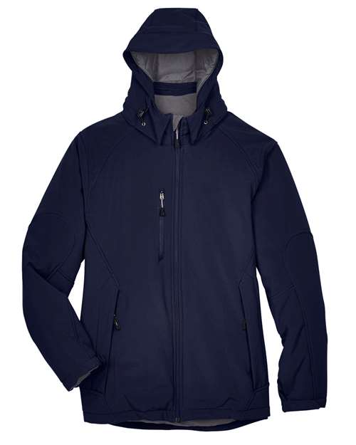 North End Men's Glacier Insulated Three-Layer Fleece Soft Shell Hood Jacket with Detachable Hood - Image 3