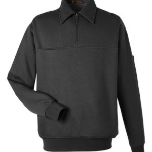 Alternative view of Harriton Unisex ClimaBloc™ Heavyweight Tactical Quarter-Zip Pullover