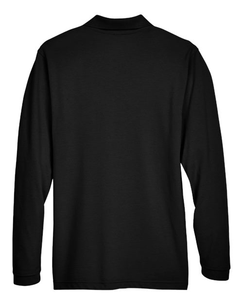 Harriton Men's Easy Blend™ Long Sleeve Polo - Image 5