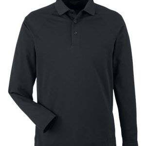 Alternative view of Harriton Men's Charge Snag and Soil Protect Long Sleeve Polo