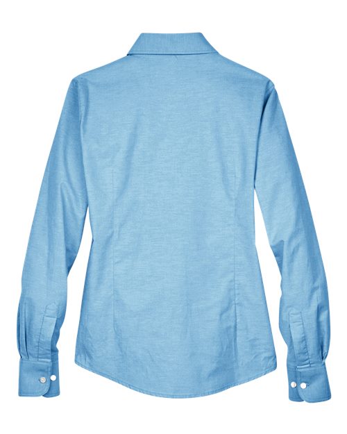 Harriton Women's Long Sleeve Oxford Dress Shirt - Image 7