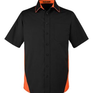 Alternative view of Harriton Men's Tall Flash IL Colorblock Shirt