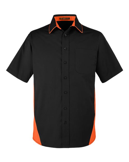 Harriton Men's Tall Flash IL Colorblock Shirt - Image 2