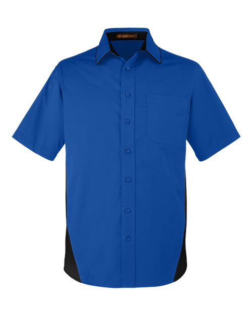 Harriton Men's Tall Flash IL Colorblock Shirt - Image 3