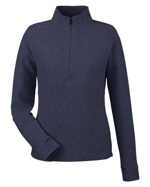 North End Women's Spirit Textured Quarter-Zip Pullover - Image 3