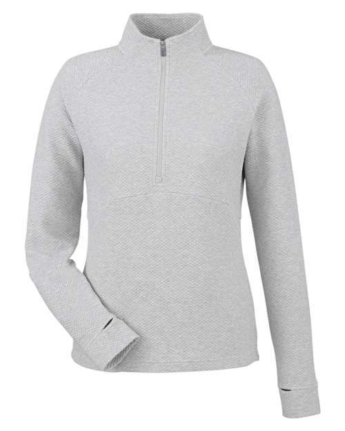 North End Women's Spirit Textured Quarter-Zip Pullover - Image 5