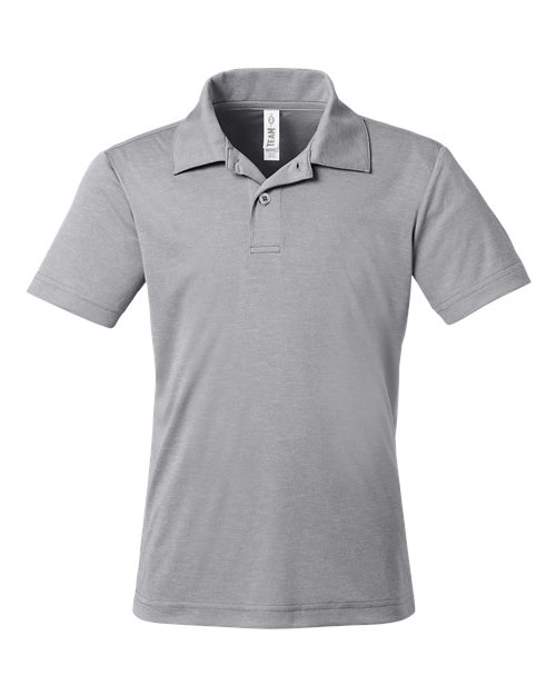 Team 365 Youth Zone Sonic Heather Performance Polo - Image 2
