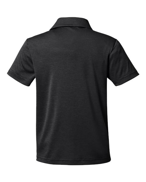 Team 365 Youth Zone Sonic Heather Performance Polo - Image 8