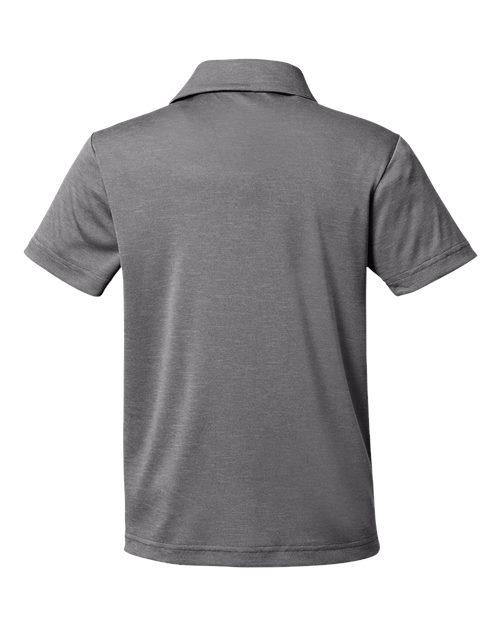 Team 365 Youth Zone Sonic Heather Performance Polo - Image 9