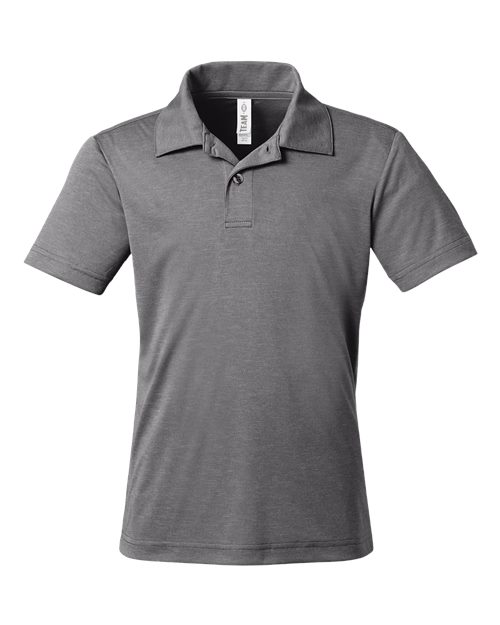 Team 365 Youth Zone Sonic Heather Performance Polo - Image 4