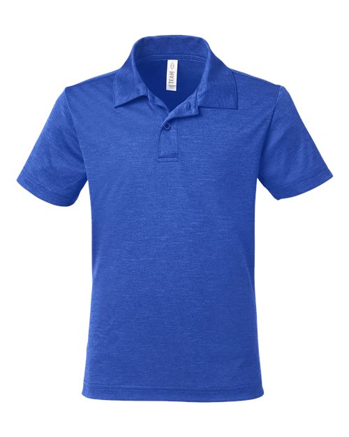 Team 365 Youth Zone Sonic Heather Performance Polo - Image 6