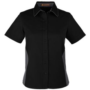 Alternative view of Harriton Women's Flash IL Colorblock Shirt
