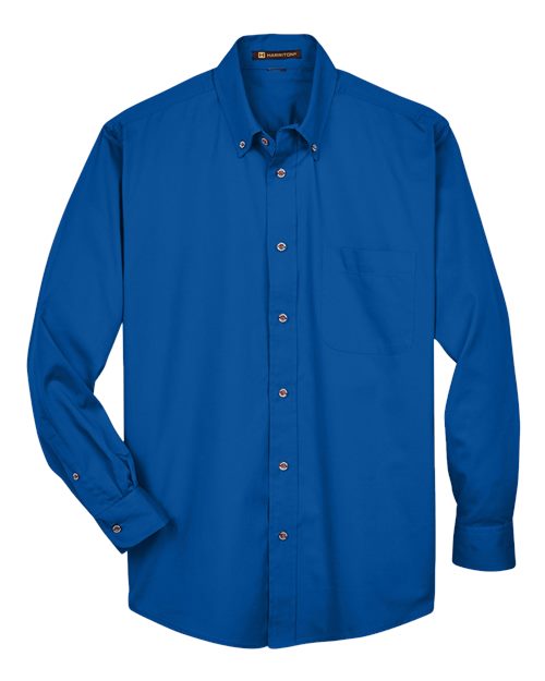 Harriton Men's Tall Easy Blend™ Twill Dress Shirt - Image 3
