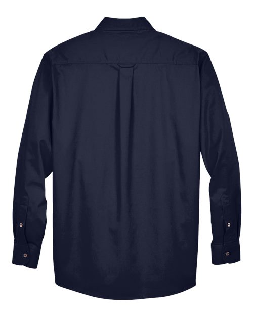 Harriton Men's Tall Easy Blend™ Twill Dress Shirt - Image 8