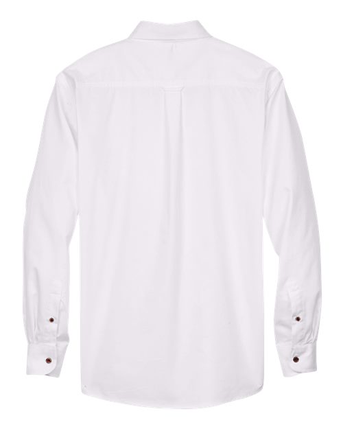 Harriton Men's Tall Easy Blend™ Twill Dress Shirt - Image 9