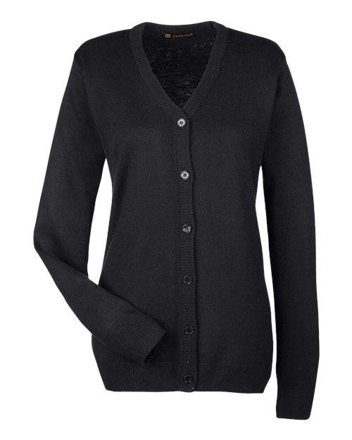 Harriton Women's Pilbloc V-Neck Button Cardigan Sweater - Image 2