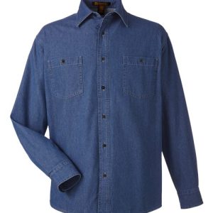 Alternative view of Harriton Unisex Denim Shirt Jacket