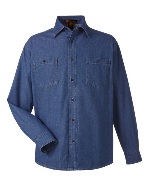 Harriton Unisex Denim Shirt Jacket - Image 2