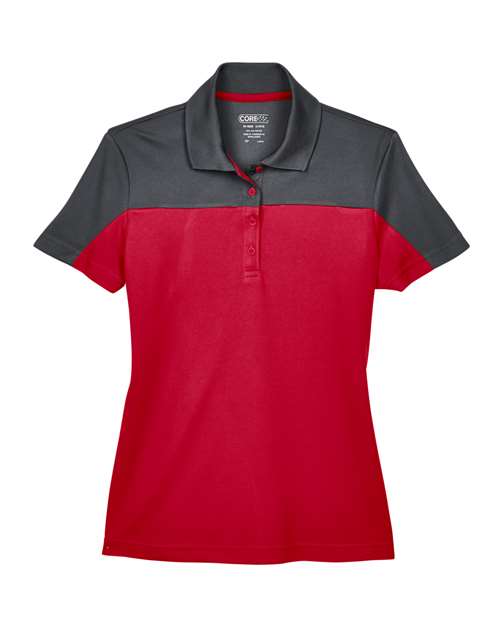 CORE365 Women's Balance Colorblock Performance Piqué Polo - Image 4