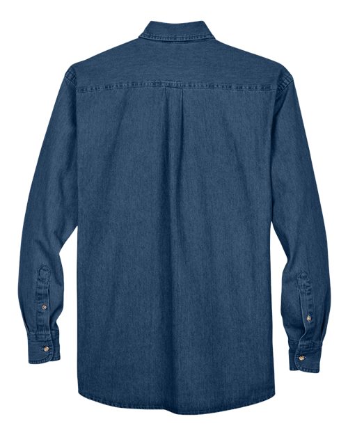 Harriton Men's Tall Denim Shirt - Image 5