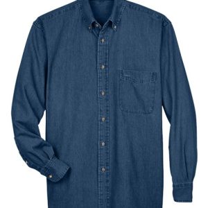 Alternative view of Harriton Men's Tall Denim Shirt