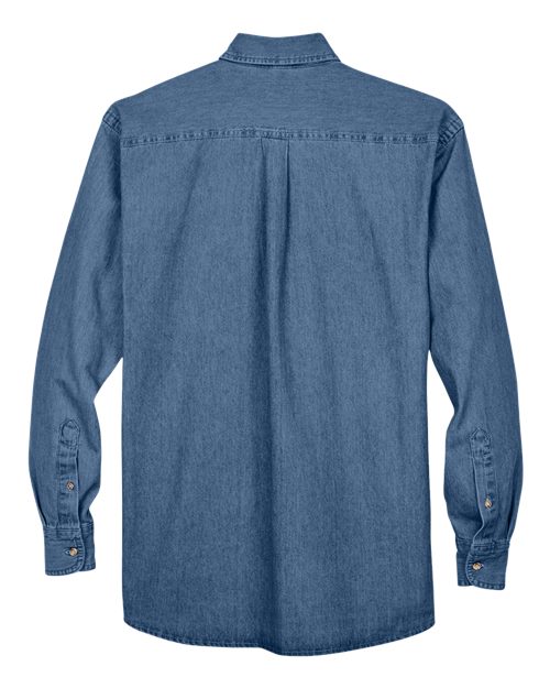 Harriton Men's Tall Denim Shirt - Image 6