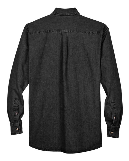 Harriton Men's Tall Denim Shirt - Image 7