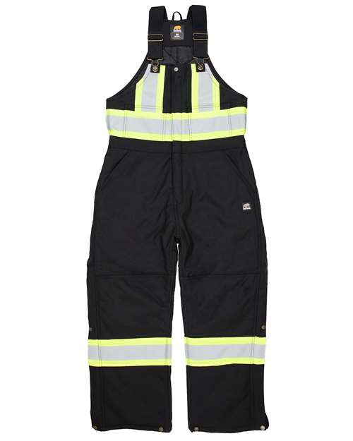 Berne Apparel Safety Striped Arctic Insulated Bib Overall - Image 2