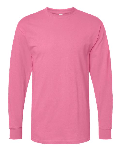 M&O Unisex Gold Soft Touch Long Sleeve T-Shirt - Image 4