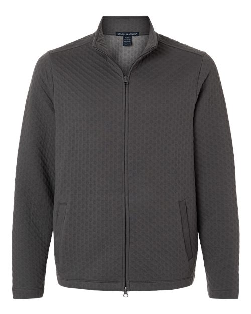Devon & Jones Men's Berkeley Textured Full-Zip Jacket - Image 3