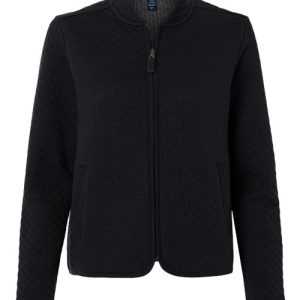 Alternative view of Devon & Jones Women's Berkeley Textured Full-Zip Jacket