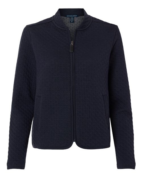 Devon & Jones Women's Berkeley Textured Full-Zip Jacket - Image 4