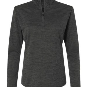 Alternative view of AllPro Women's Pro-Lock Performance Mélange Quarter-Zip Pullover