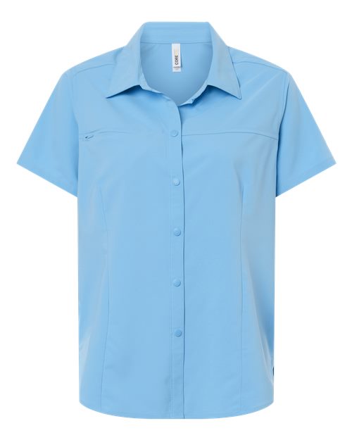 CORE365 Women's UltraUVP Shoreline Short Sleeve Staff Shirt - Image 4