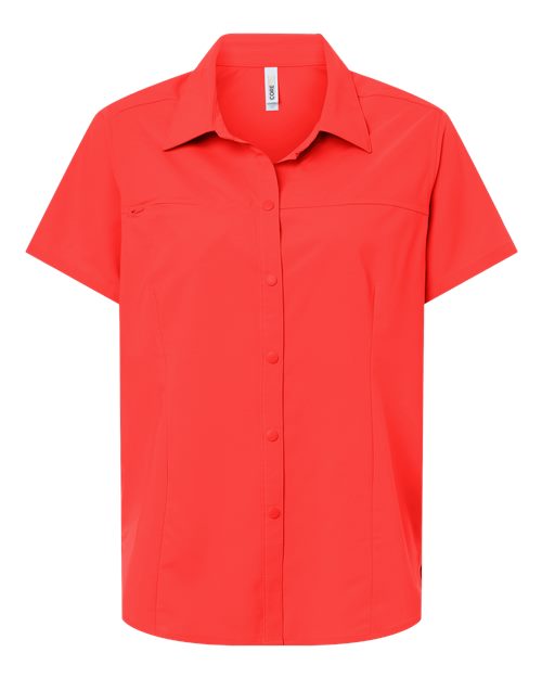 CORE365 Women's UltraUVP Shoreline Short Sleeve Staff Shirt - Image 6
