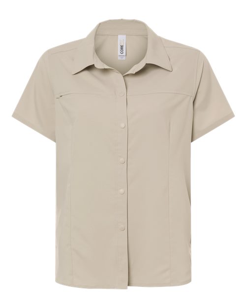 CORE365 Women's UltraUVP Shoreline Short Sleeve Staff Shirt - Image 8