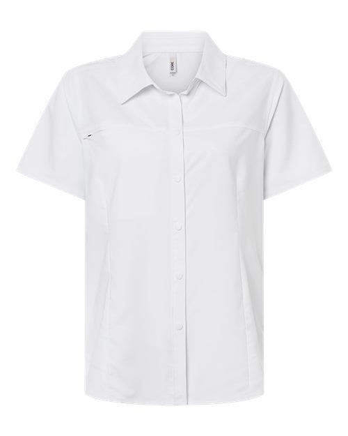CORE365 Women's UltraUVP Shoreline Short Sleeve Staff Shirt - Image 9