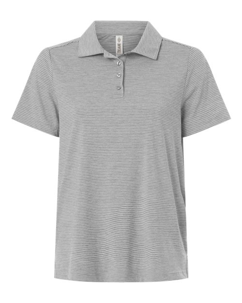 Team 365 Women's Relay Heathered Stripe Polo - Image 2