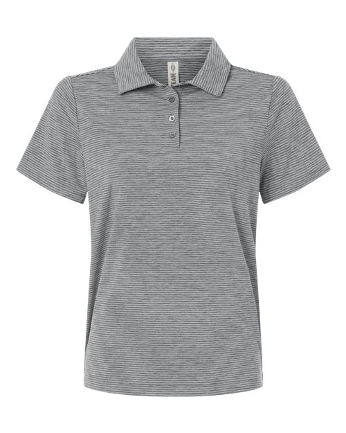 Team 365 Women's Relay Heathered Stripe Polo - Image 3