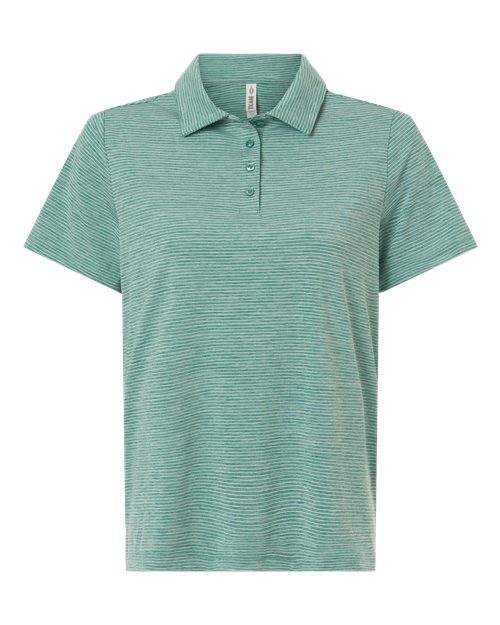 Team 365 Women's Relay Heathered Stripe Polo - Image 5
