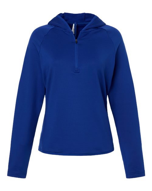 Team 365 Women's Qualify Quarter-Zip Hooded Pullover - Image 6