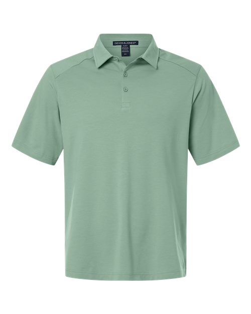 Devon & Jones Men's Seaton Pebble Textured Polo - Image 2