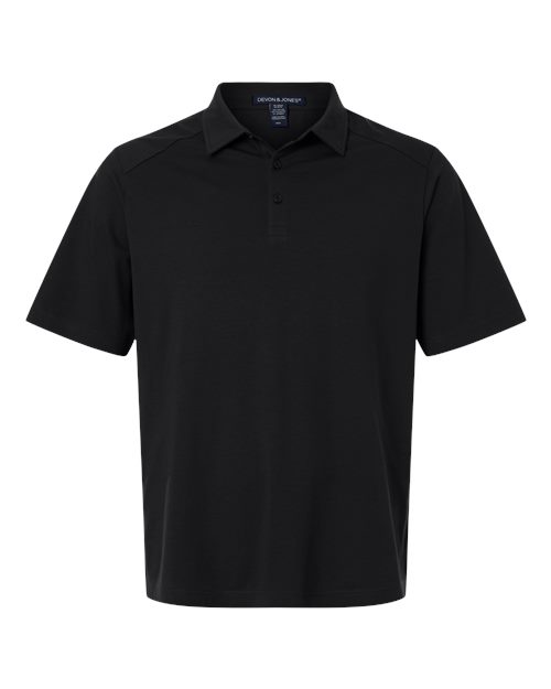 Devon & Jones Men's Seaton Pebble Textured Polo - Image 3